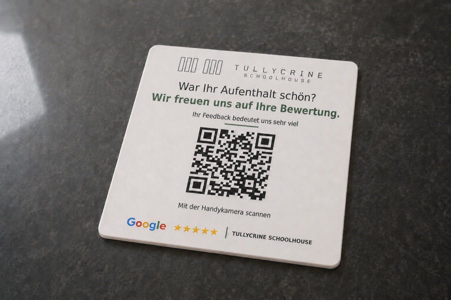 Personalisierte Google-Bewertungsplakette