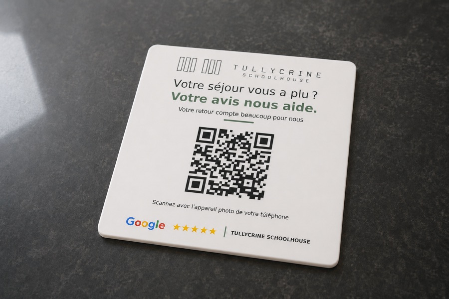 Plaque avis Google personnalisée